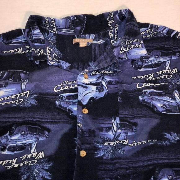 Men’s George Classic Car All Over Pattern Shirt - Picture 2 of 4